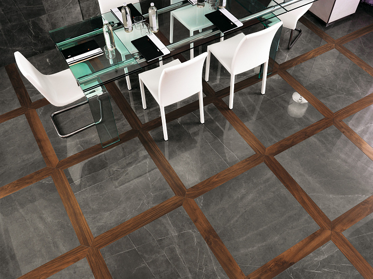 Плитка керамогранит Atlas Concorde Italy Marvel Grey Stone 75x75 (1,125 квм) под мрамор